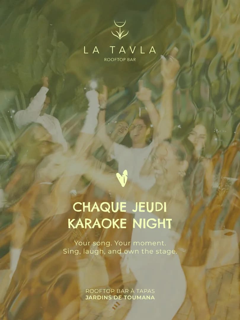 Karaoke Night in Djerba | Thursdays at La Tavla Rooftop