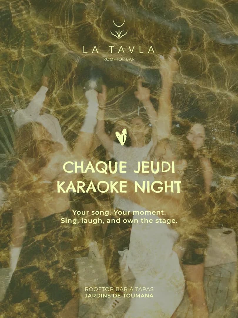 Karaoke Night chaque jeudi au rooftop La Tavla