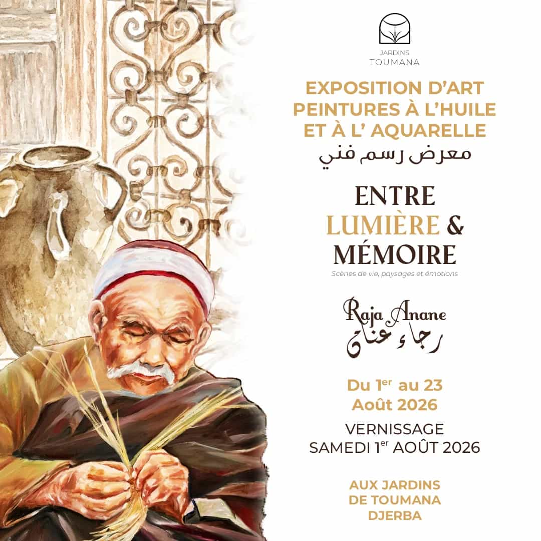VERNISSAGE - Exhibition by Raja Anane, Tunisian Painter