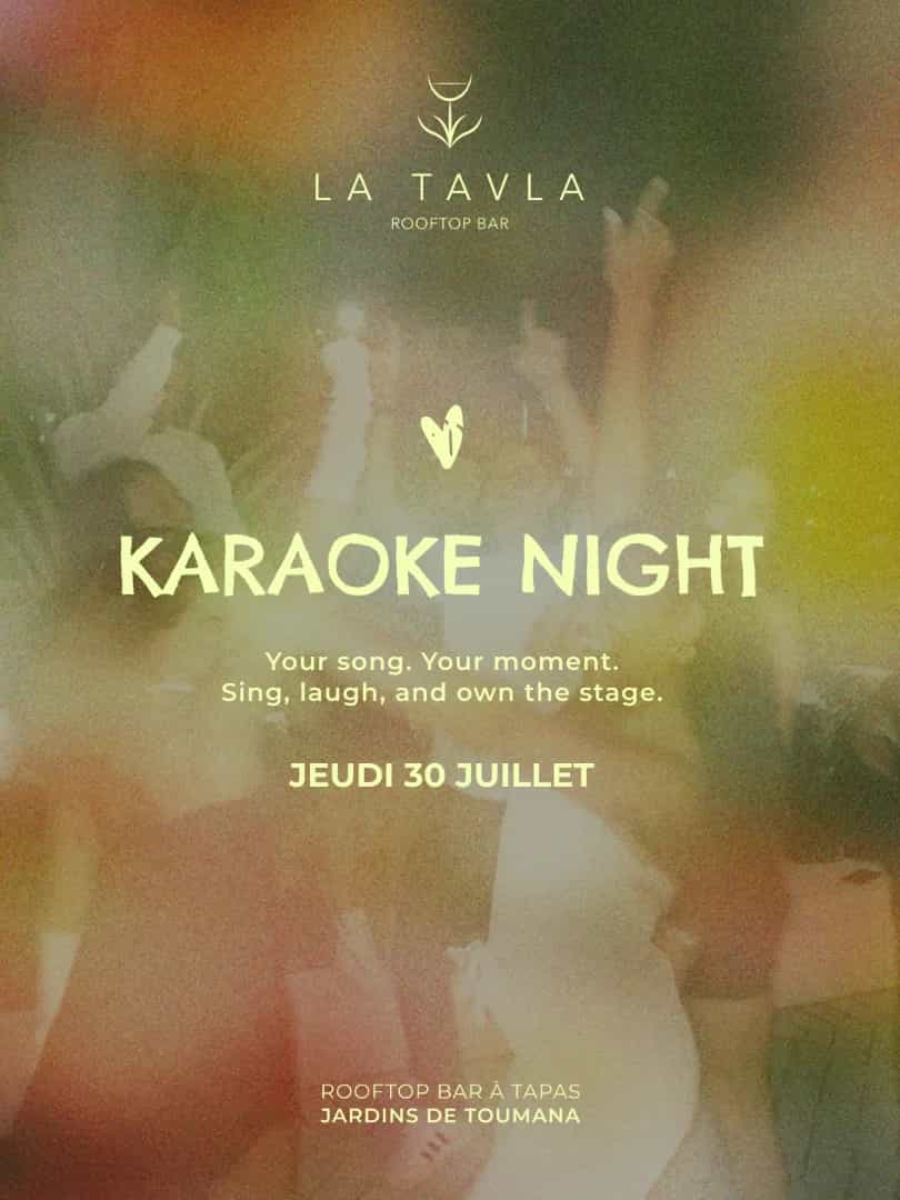 Karaoke Night in Djerba | Take the Stage at La Tavla Rooftop